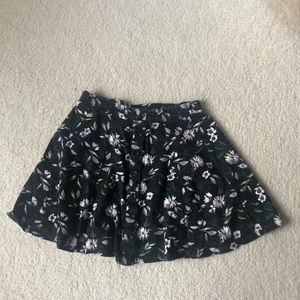 Floral button up American Eagle skirt